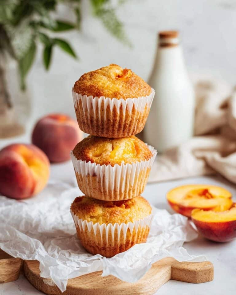 Fresh Peach Muffins Recipe