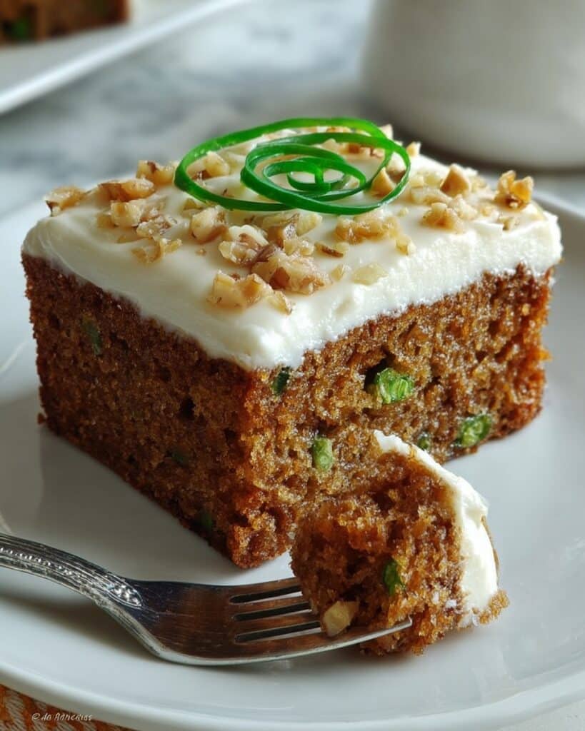 Spiced Zucchini Cake with Cream Cheese Frosting and Toasted Walnuts Recipe