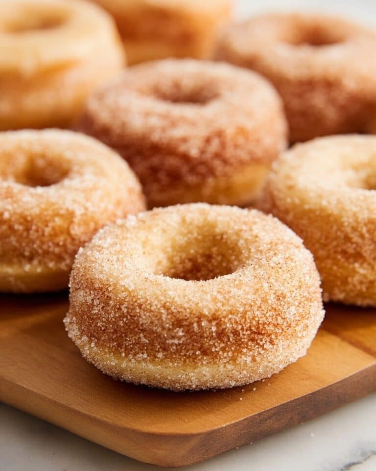 Baked Pumpkin Donuts with Cinnamon Sugar Coating Recipe