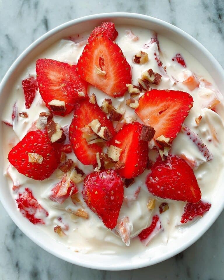 Strawberry Dessert Salad with Toffee Recipe