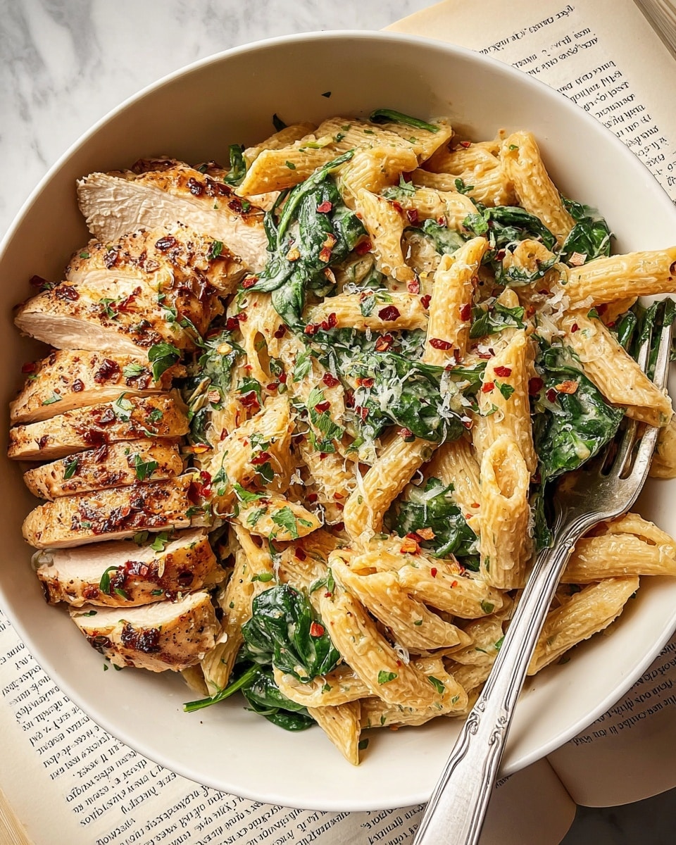 Creamy Garlic Parmesan Chicken Pasta (30 Minute Dinner) Recipe - Recipe Image