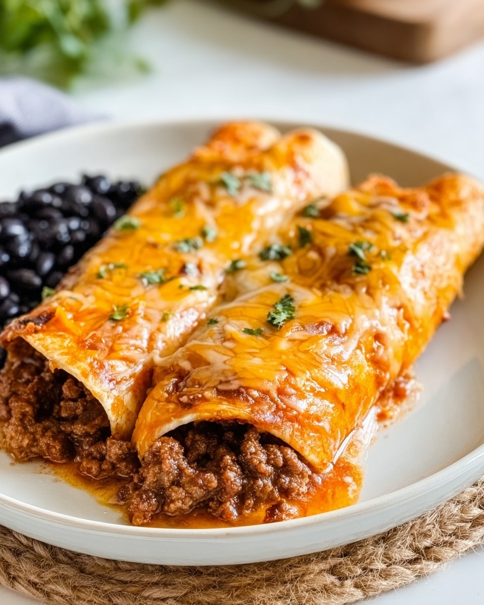 Ground Beef Enchiladas Recipe - Recipe Image