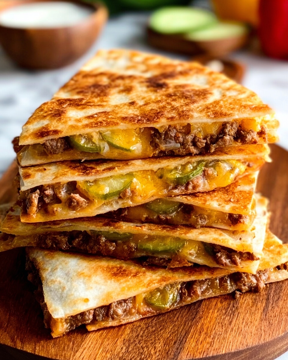 Cheeseburger Quesadillas with Special Sauce Recipe - Recipe Image