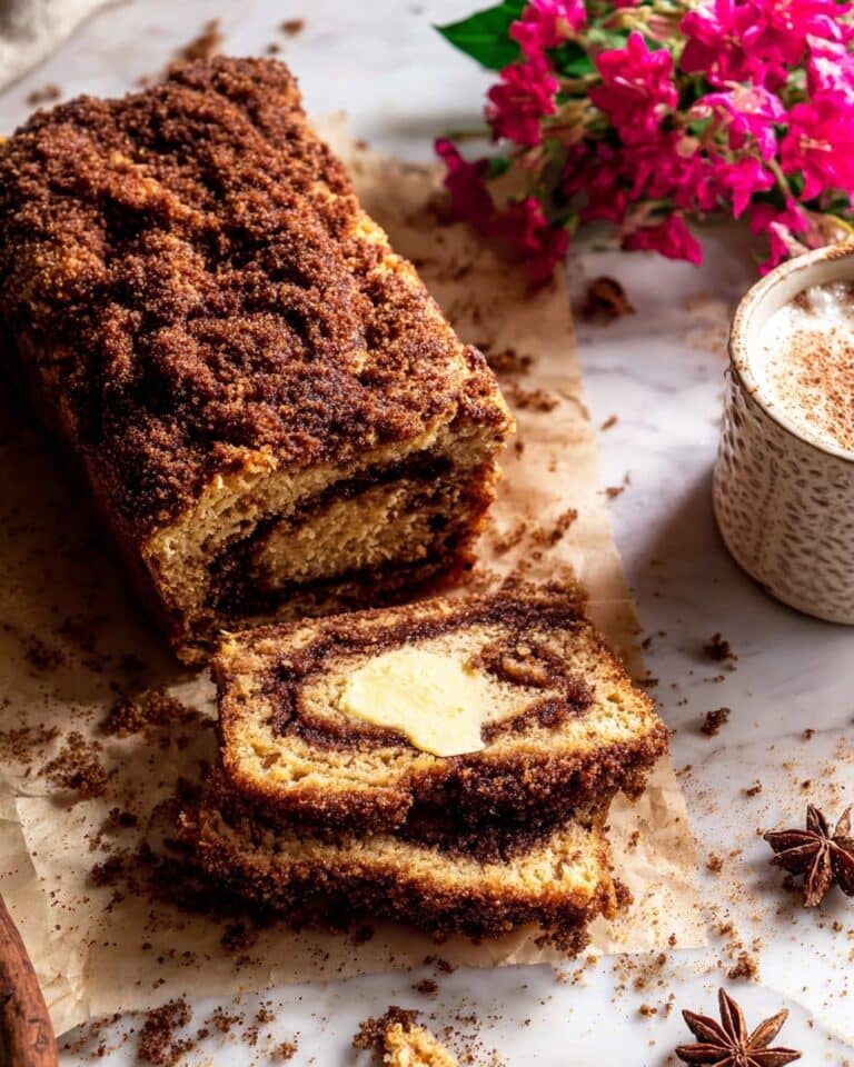 Cinnamon Crunch Swirled Banana Bread Recipe
