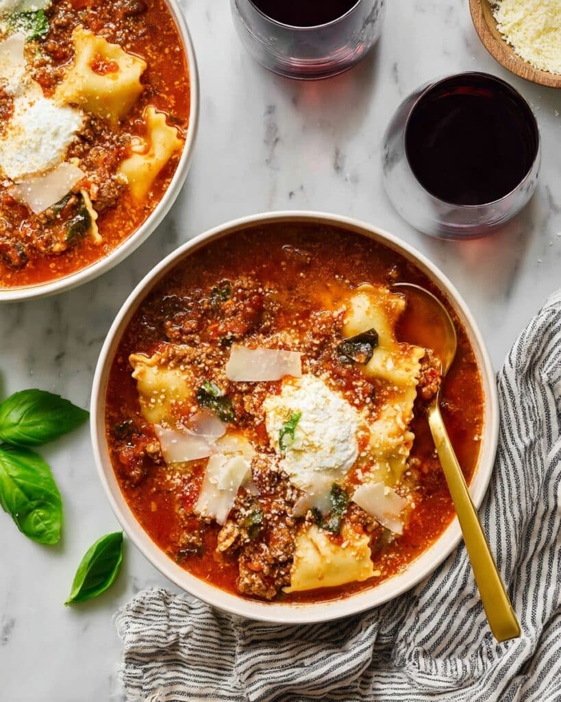 TikTok Lasagna Soup Recipe