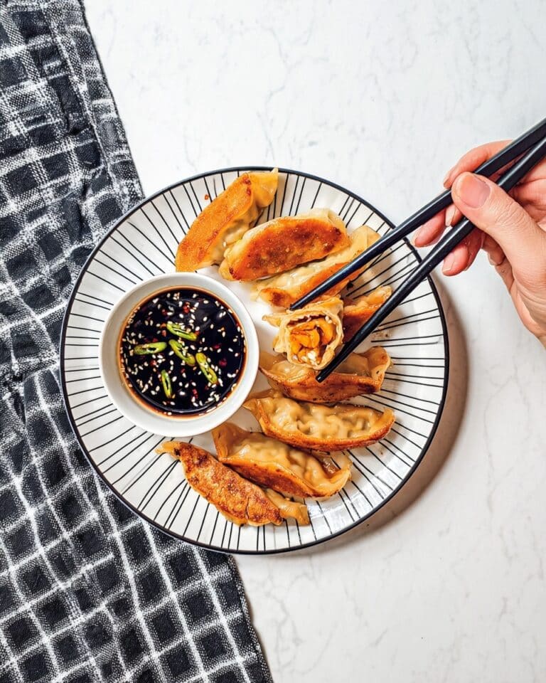 Butternut Squash Potstickers with Soy-Vinegar Dipping Sauce Recipe