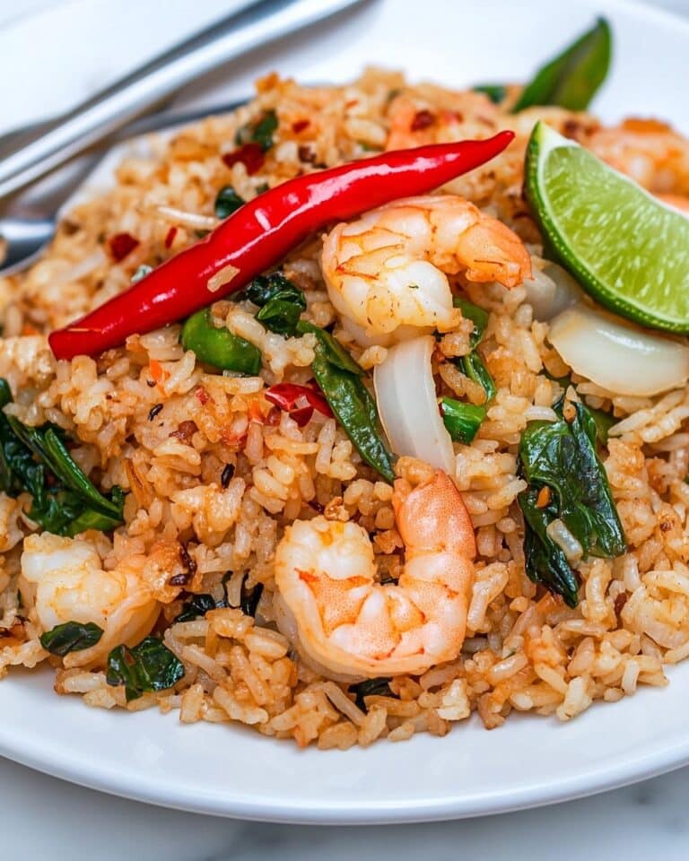 Thai Fried Rice with Shrimp (Khao Pad Goong) Recipe