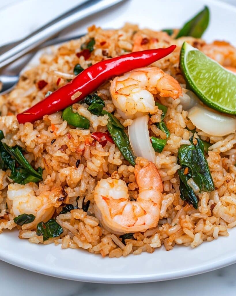 Thai Fried Rice with Shrimp (Khao Pad Goong) Recipe