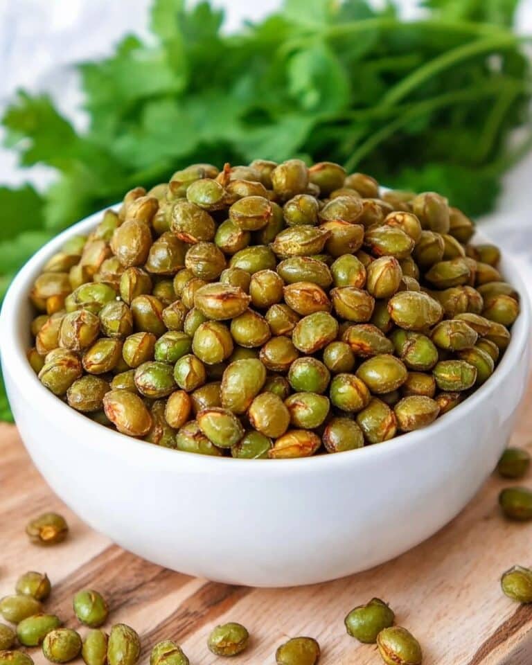 Parmesan Garlic Dry Roasted Edamame Recipe