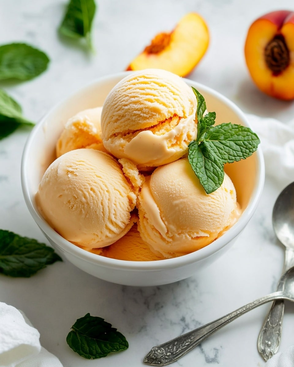 Peach Sorbet Recipe - Recipe Image