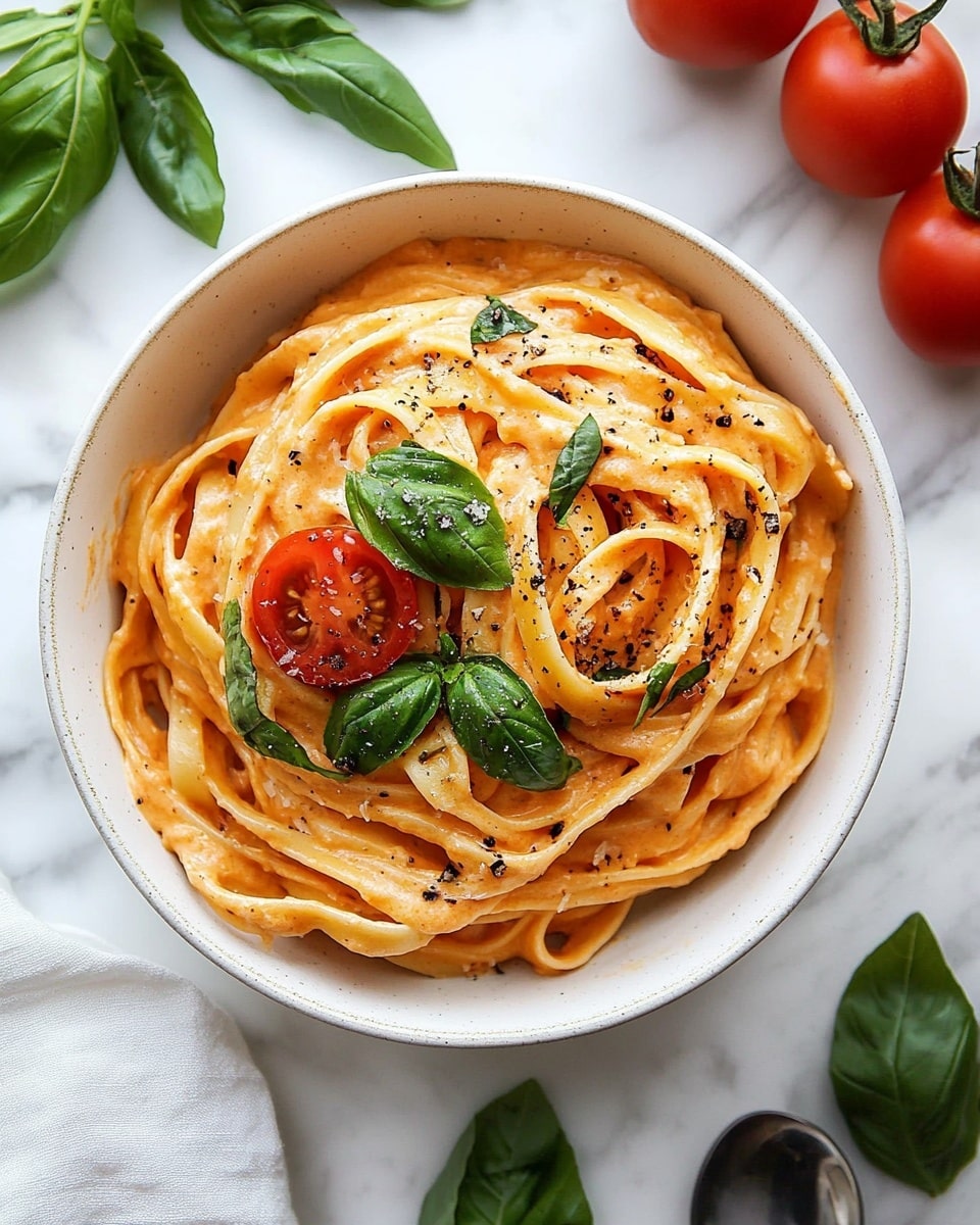 Easy One Pot Creamy Tomato Pasta Recipe - Recipe Image