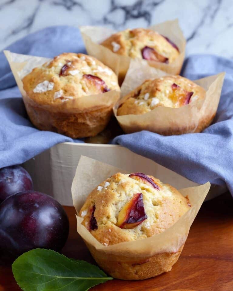Perfect Plum Yogurt Muffins Recipe