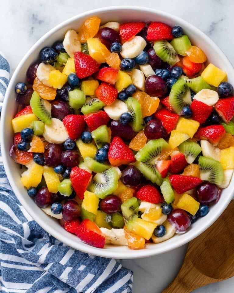 Honey Lime Rainbow Fruit Salad Recipe
