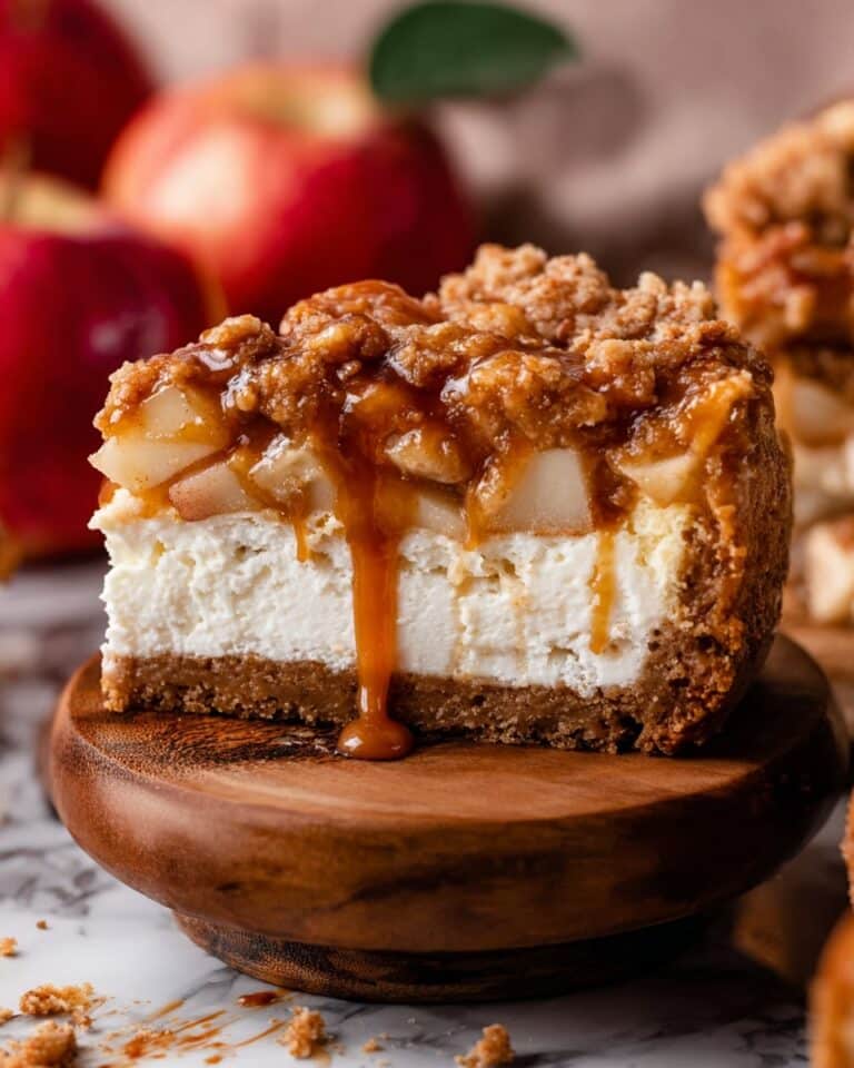Salted Caramel Apple Pie Cheesecake Recipe