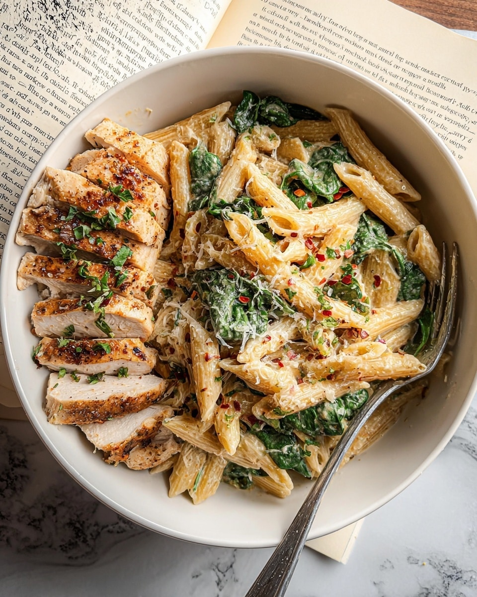 Creamy Garlic Parmesan Chicken Pasta (30 Minute Dinner) Recipe - Recipe Image
