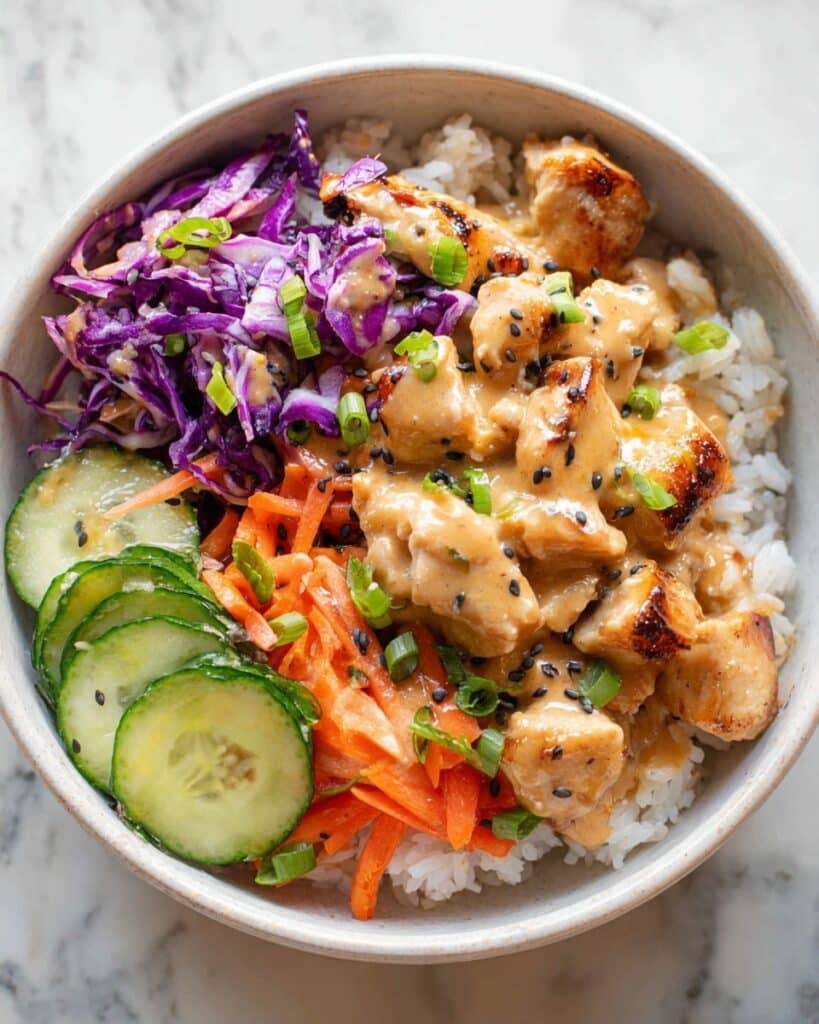 Bang Bang Chicken Bowls with Spicy Honey Chili Sauce Recipe