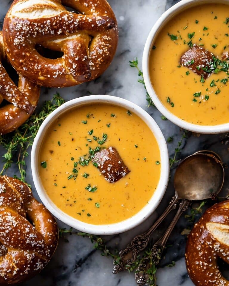 Brie and Cheddar Apple Beer Soup Recipe
