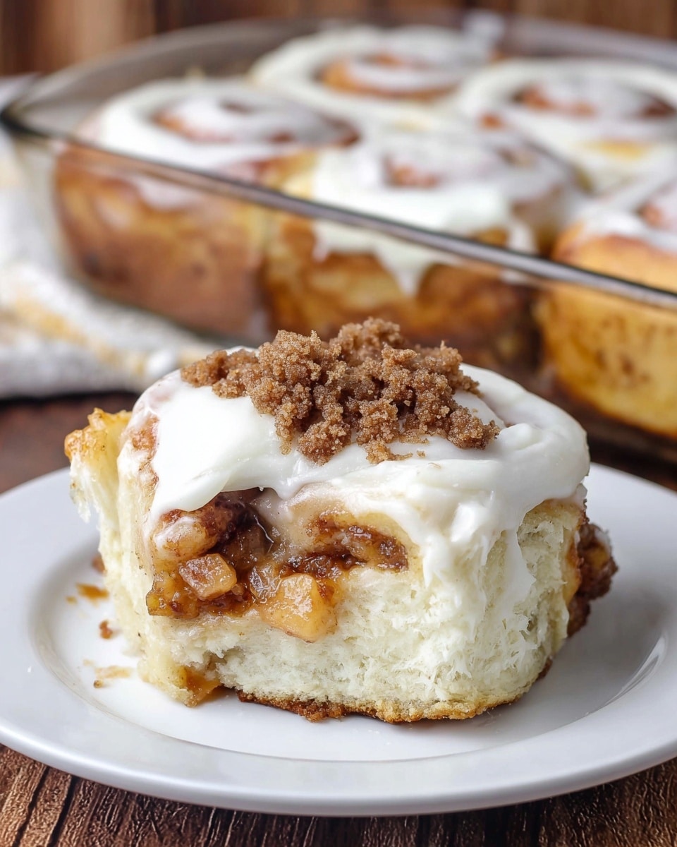 Apple Crumble Cinnamon Rolls Recipe - Recipe Image