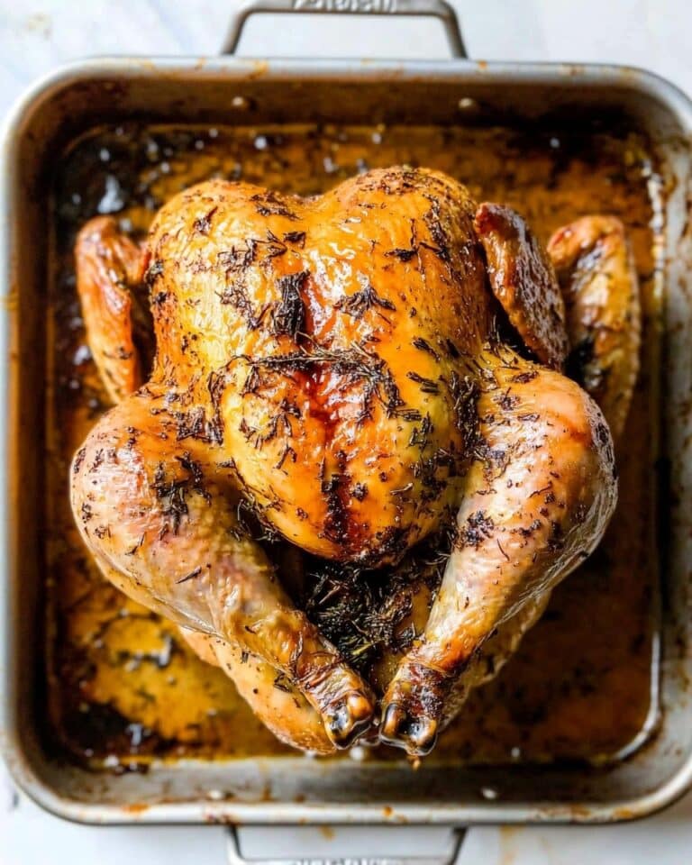 Garlic Butter Roast Chicken Recipe