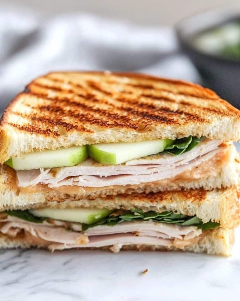 Turkey and Apple Butter Panini with Cheddar and Sage Recipe