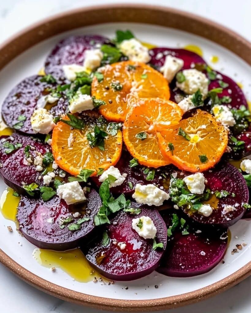 Beet and Orange Salad with Feta, Walnuts, and Fresh Herbs Recipe