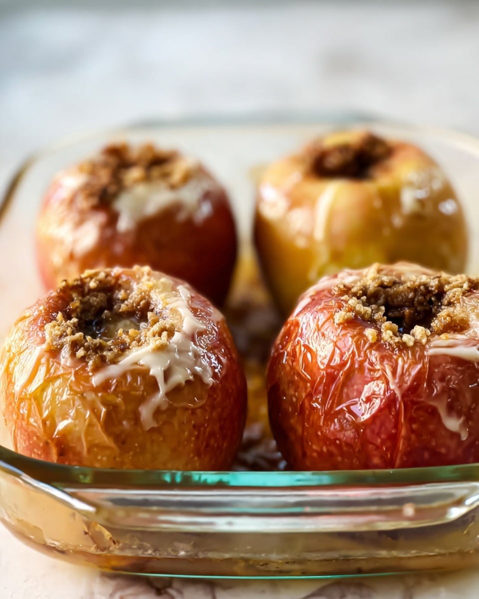 Baked Apples with Cinnamon, Pecans, and Currants Recipe - Recipe Image