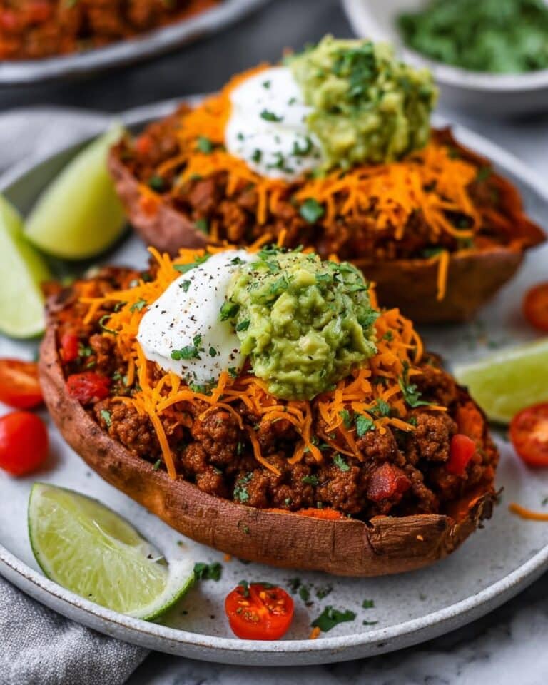Easy Taco Stuffed Sweet Potatoes Recipe