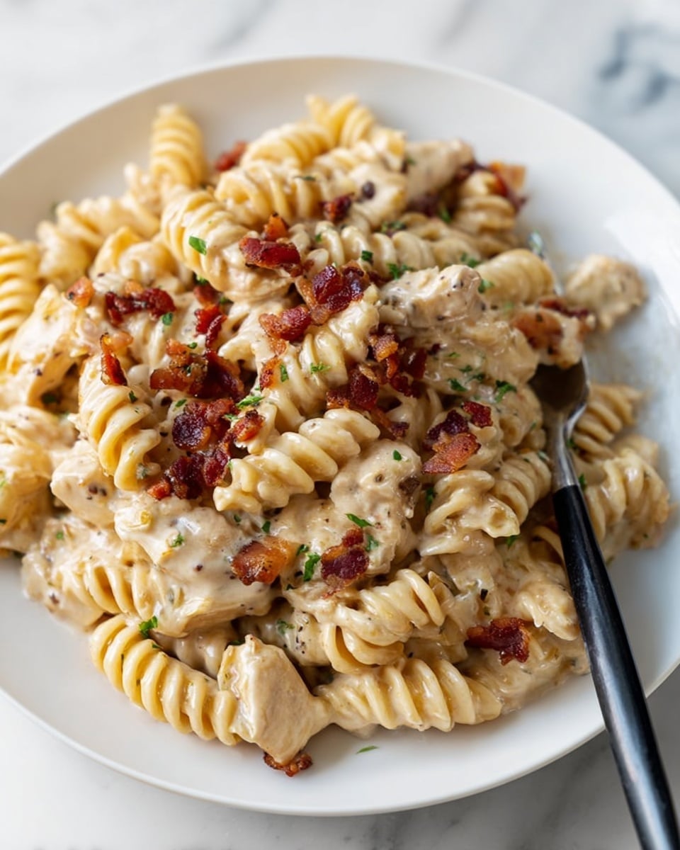 Chicken Bacon Ranch Pasta Recipe - Recipe Image