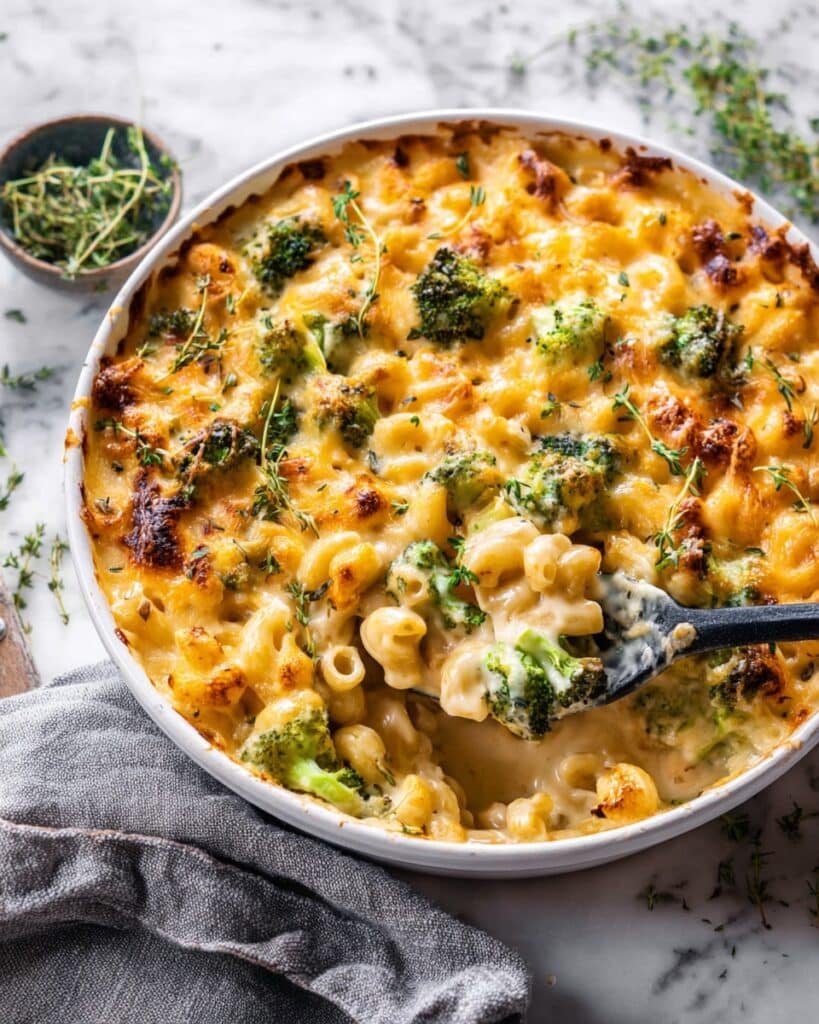 Broccoli Cheddar Chicken and Noodle Casserole Recipe