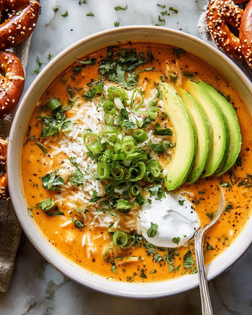 Spicy Buffalo White Chicken Chili Recipe - Recipe Image