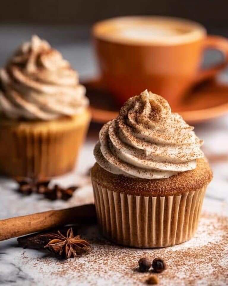 Vanilla Chai Pumpkin Latte Cupcakes with Cinnamon Brown Sugar Frosting Recipe