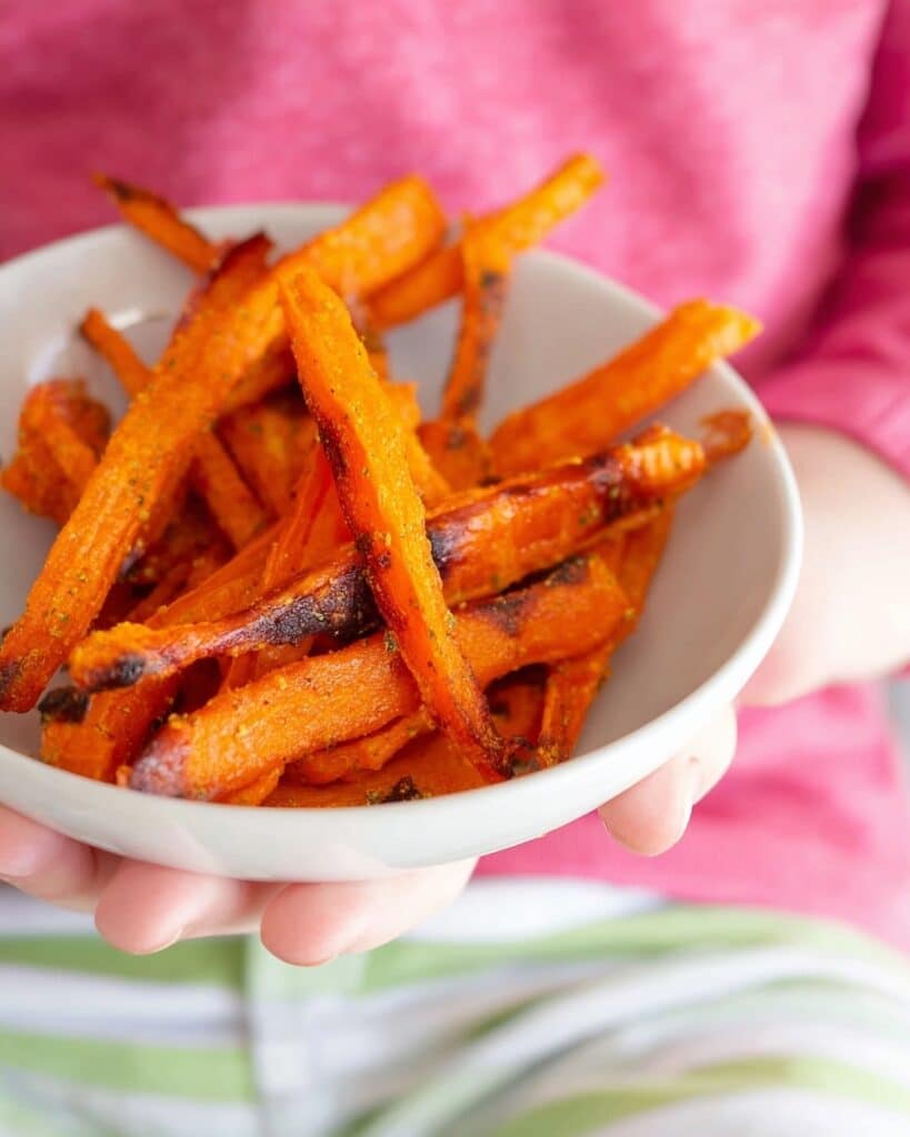 Roasted Carrot Strips with Smoked Paprika Recipe