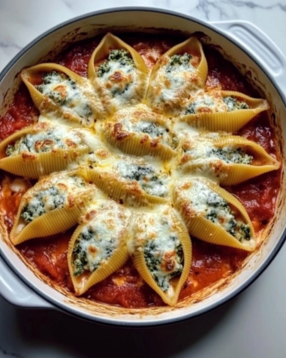 Spinach and Ricotta Stuffed Shells Recipe - Recipe Image