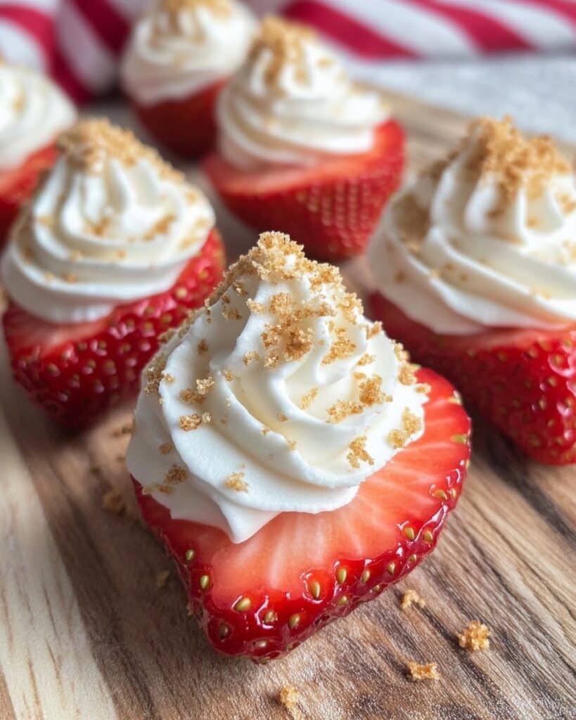 Deviled Strawberries with Cheesecake Filling Recipe