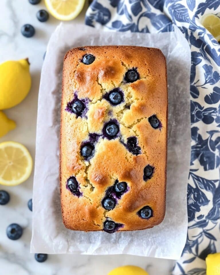 Lemon Blueberry Pound Cake Loaf Recipe