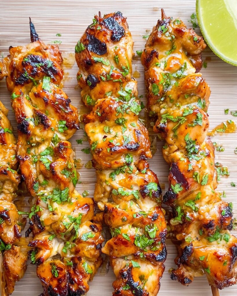 Spicy Honey Lime Chicken Skewers Recipe