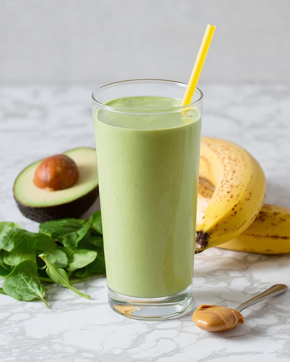 5-Ingredient Spinach Avocado Smoothie Recipe - Recipe Image