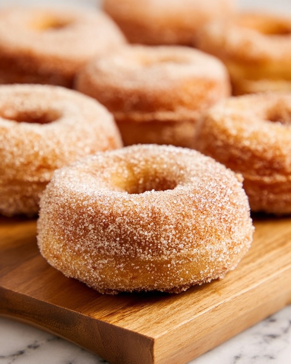 Baked Pumpkin Donuts with Cinnamon Sugar Coating Recipe - Recipe Image