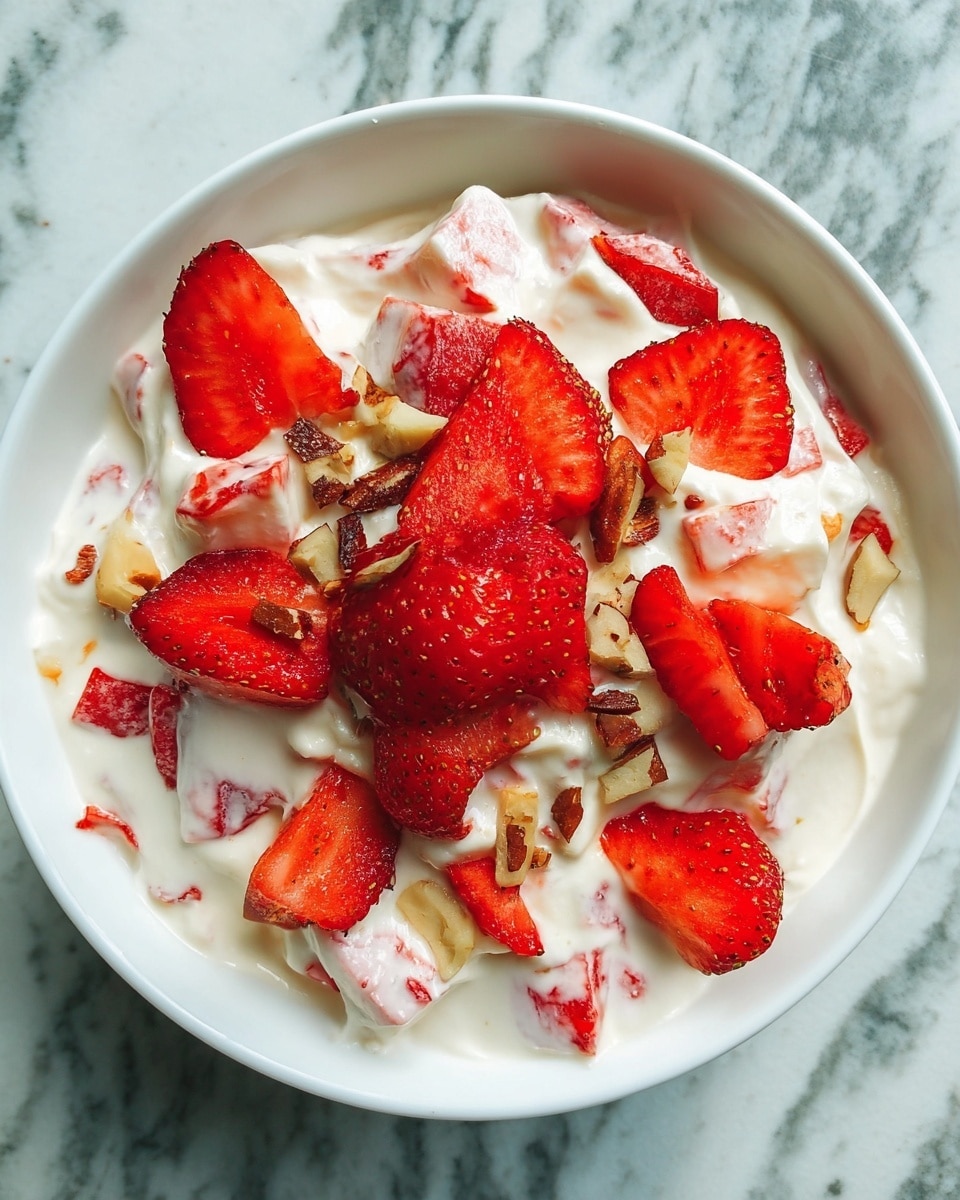 Strawberry Dessert Salad with Toffee Recipe - Recipe Image