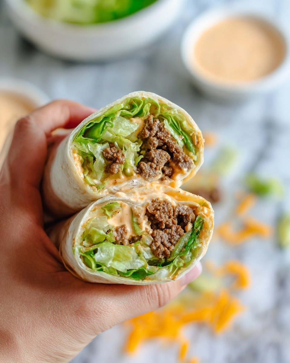 Big Mac Wraps Recipe - Recipe Image