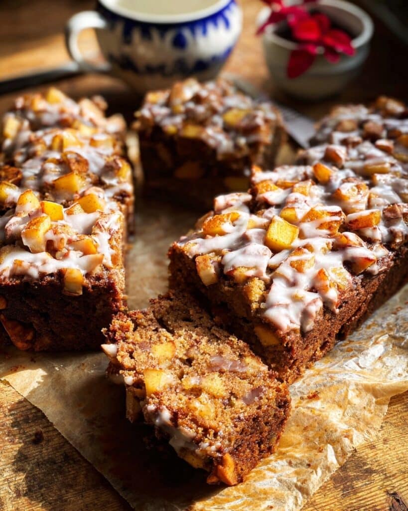 Glazed Honeycrisp Apple Fritter Cake Recipe
