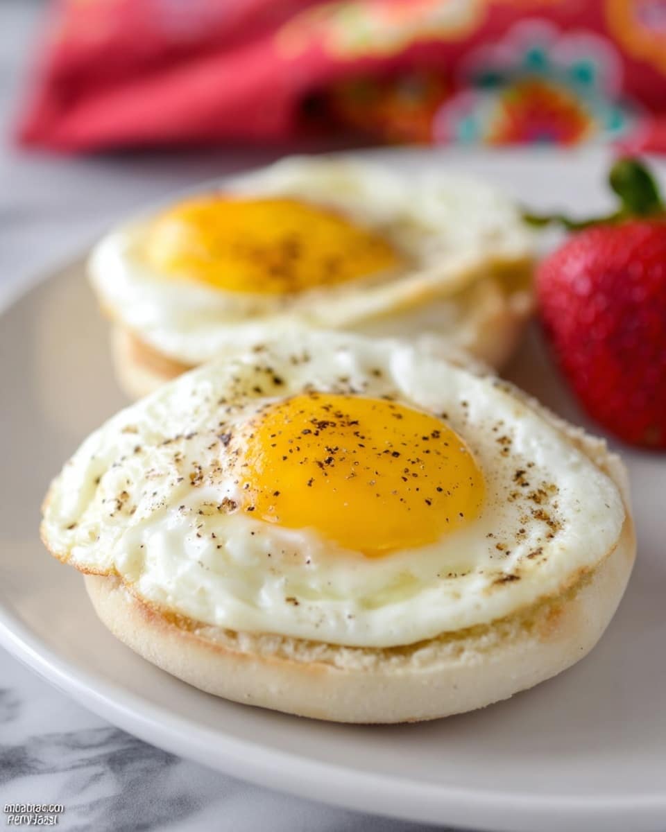 Mason Jar Lid Baked Eggs Recipe - Recipe Image