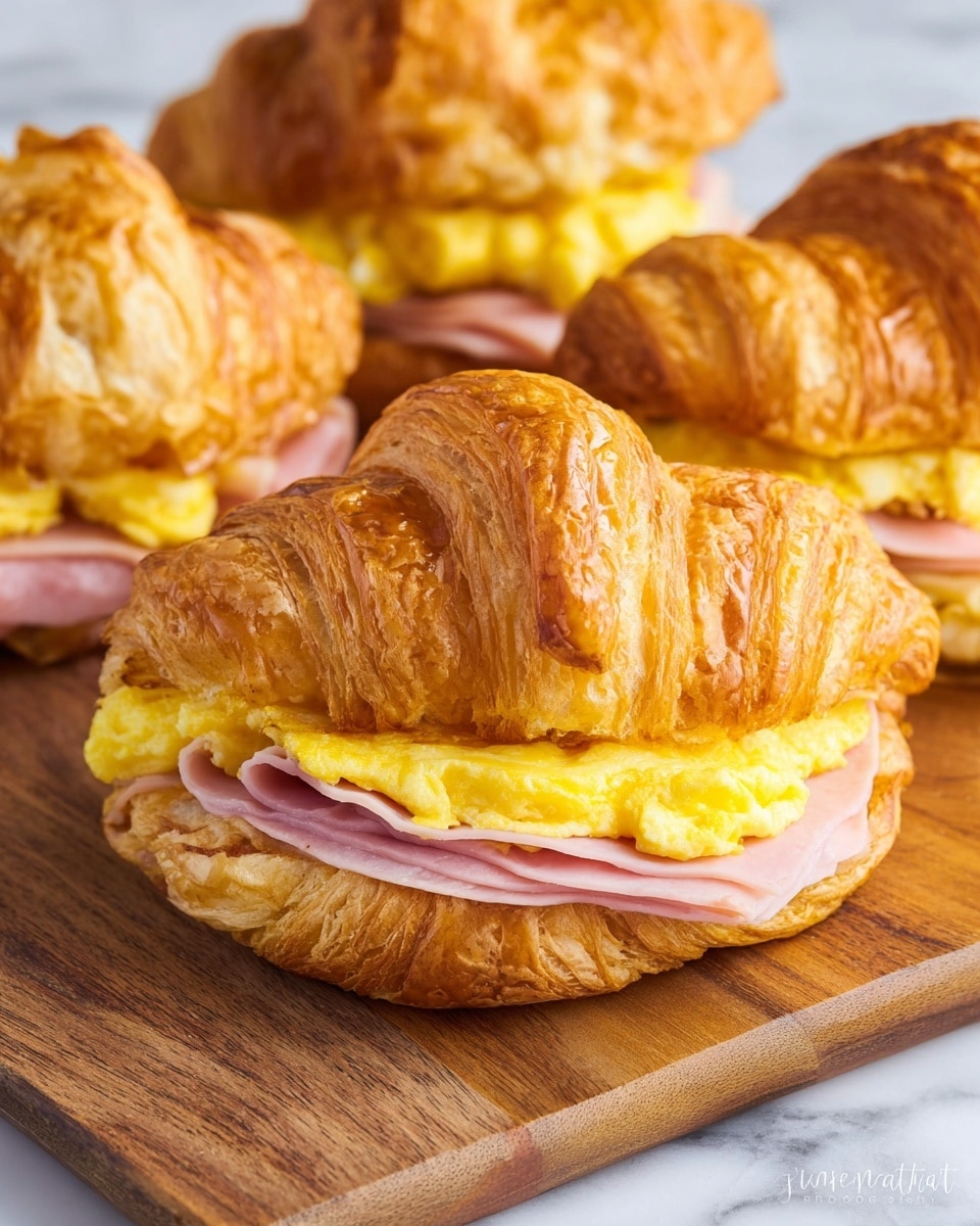 Croissant Breakfast Sandwiches Recipe - Recipe Image