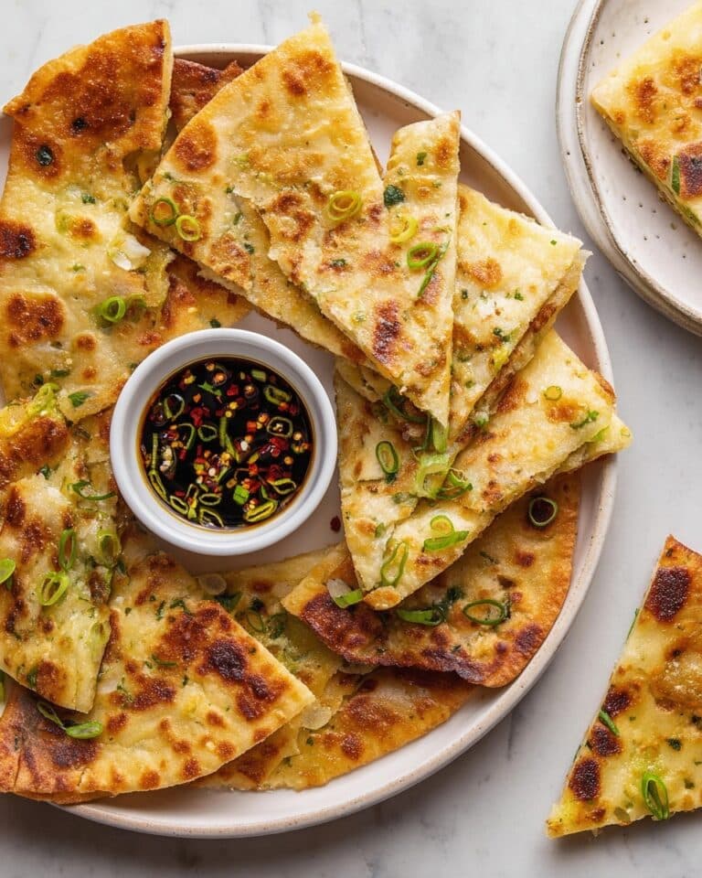 Scallion Pancakes with Dipping Sauce Recipe