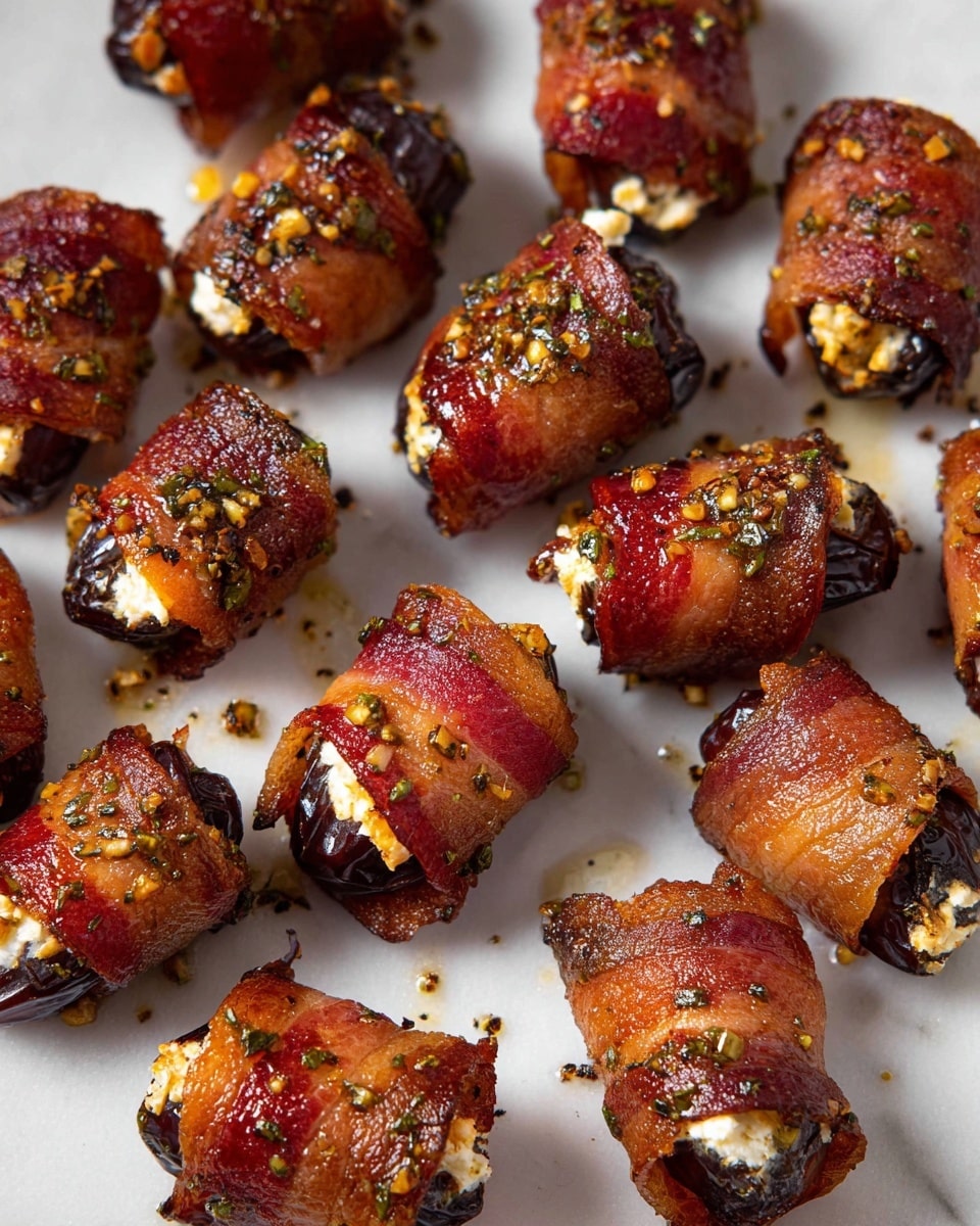 Bacon-Wrapped Dates with Goat Cheese and Maple Glaze Recipe - Recipe Image