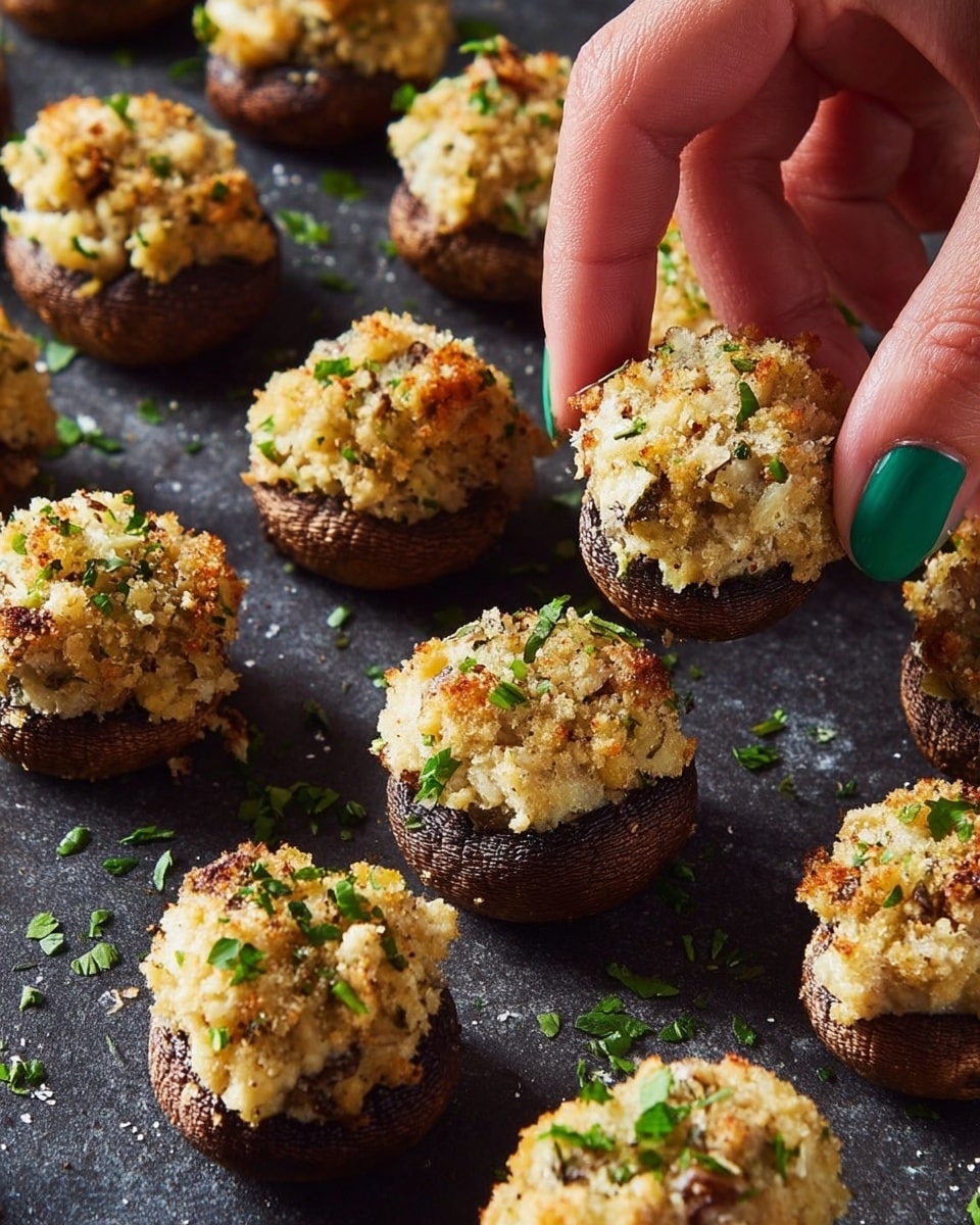 Boursin-Stuffed Mushrooms Recipe - Recipe Image