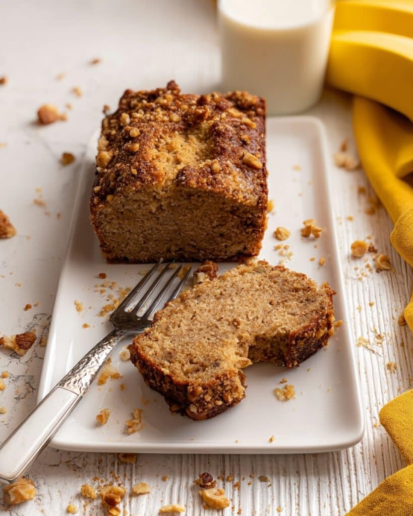 Vegan Cinnamon Crunch Banana Bread Recipe