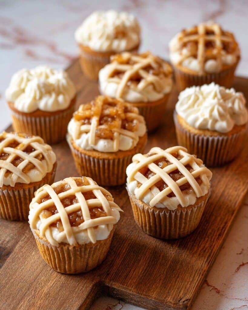 Apple Pie Cupcakes with Cinnamon Cream Cheese Frosting Recipe