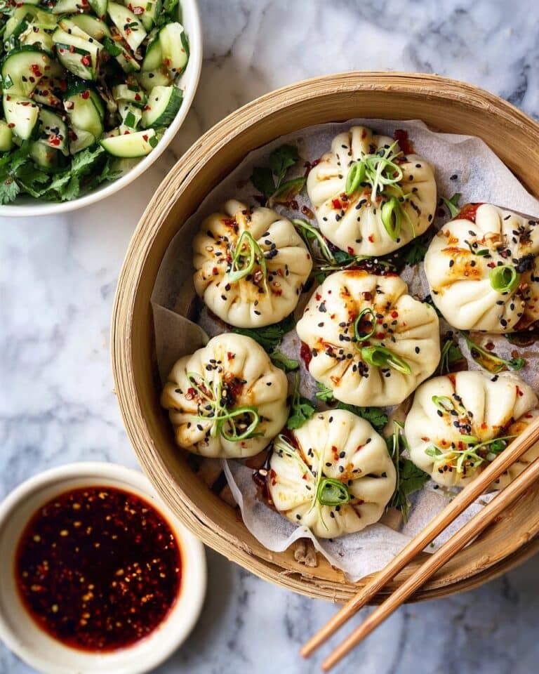 Korean Chicken Steamed Bao Buns Recipe