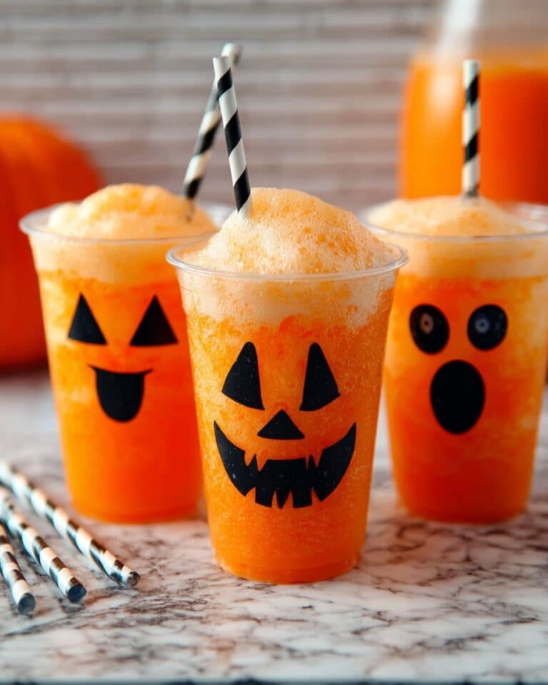Fanta Jack O’Lantern Floats Recipe